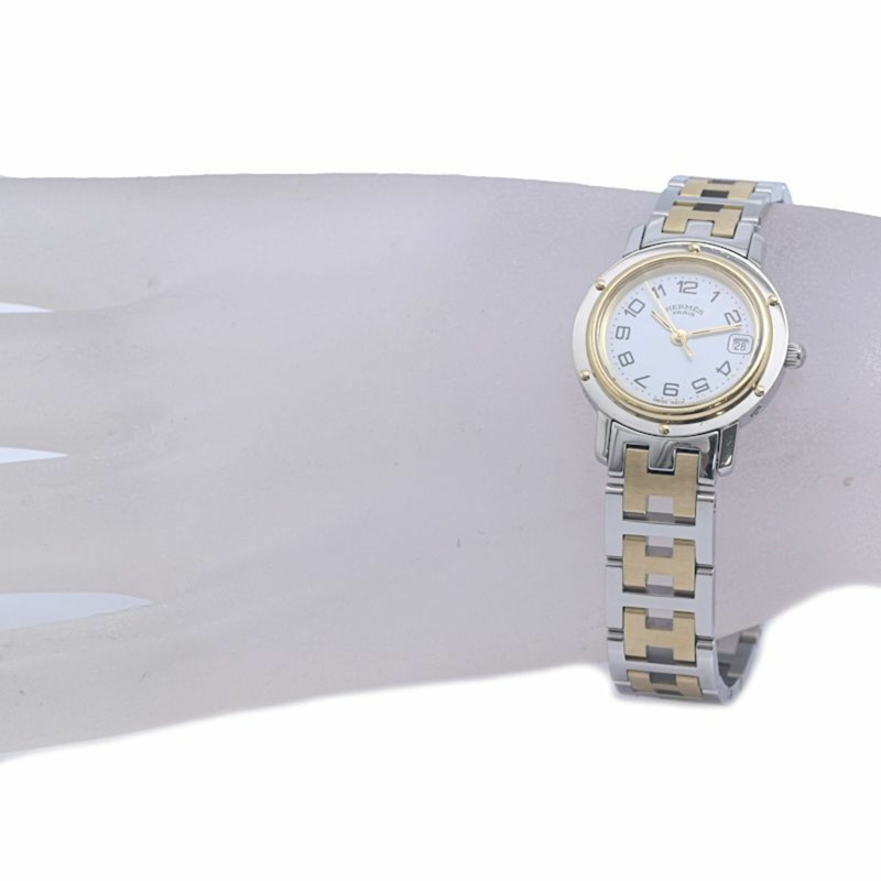 愛馬仕 Clipper CL4.220.130 3752,舊款錶扣,女錶,SSxGP,130484-2