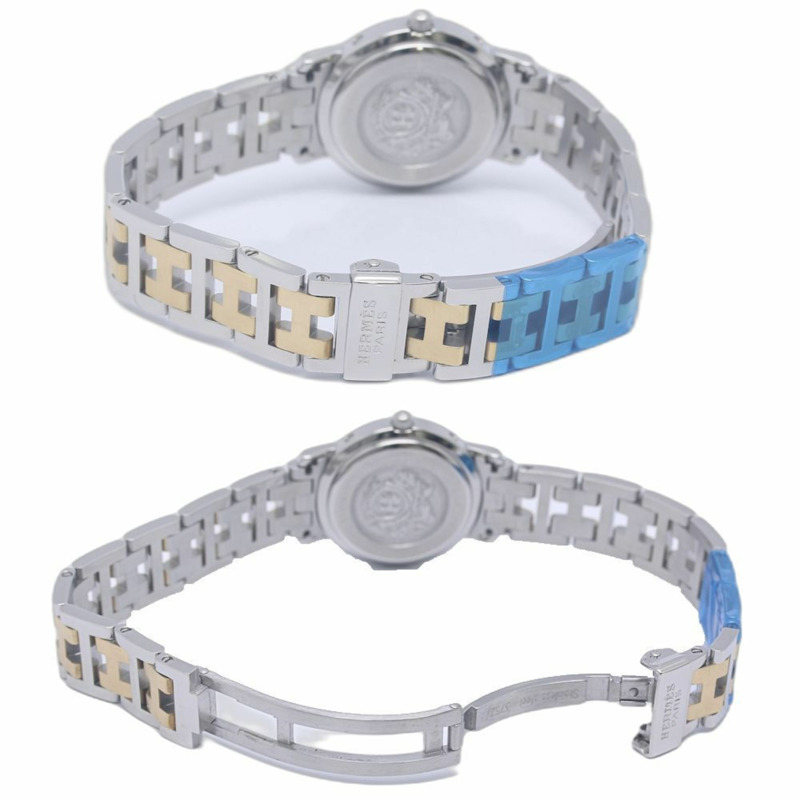 愛馬仕 Clipper CL4.220.130 3752,舊款錶扣,女錶,SSxGP,130484-4