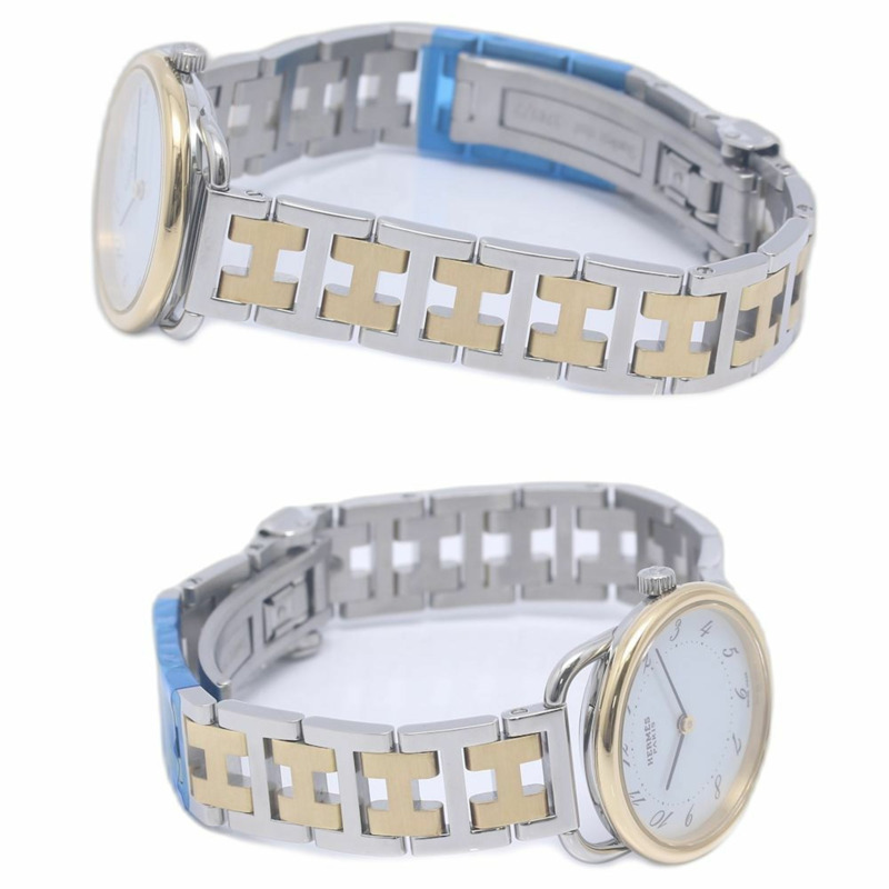 愛馬仕 Arceau AR3.220.130 扣式女錶 SSxGP 130477-3