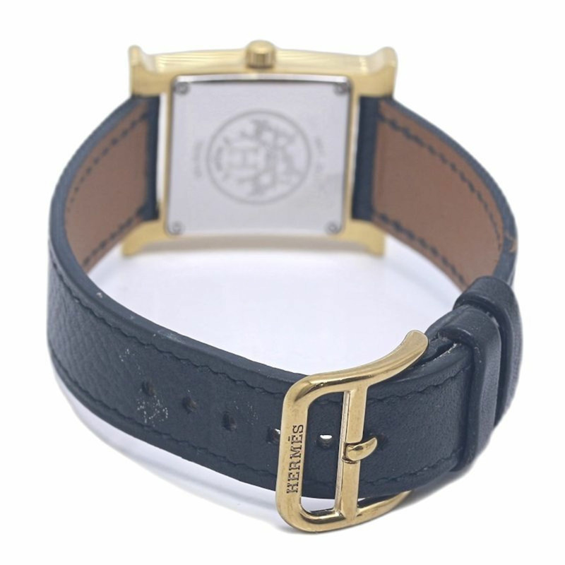 愛馬仕 H 系列腕錶 HH1.201.130 UNO 女士腕錶,搭配 SSxGPx Epsom 皮革錶帶 130472-4