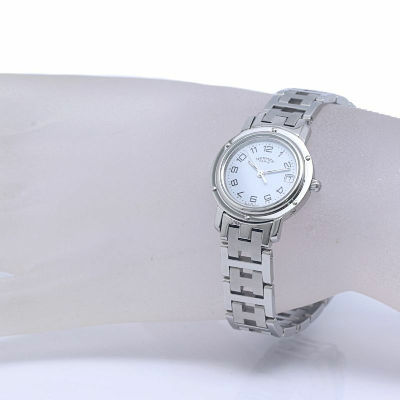 愛馬仕 Clipper CL4.210.130 3758(舊錶扣)女士腕錶,不鏽鋼材質,130485-2