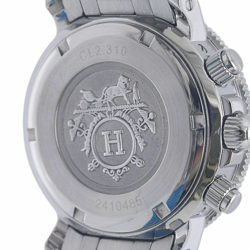 愛馬仕 Clipper Diver Nacle Chronograph CL2.310.214 3782 搭配舊款錶扣,女士不鏽鋼腕錶 130479-6