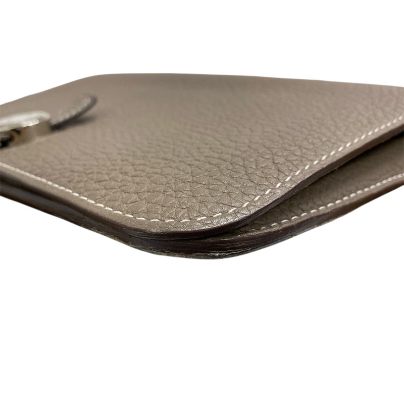 HERMÈS 愛馬仕 X刻 DOGON GM 長夾 大象灰 皮革 銀釦-9