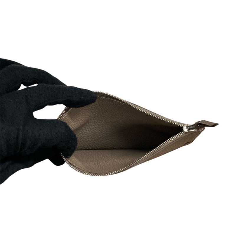 HERMÈS 愛馬仕 X刻 DOGON GM 長夾 大象灰 皮革 銀釦-17