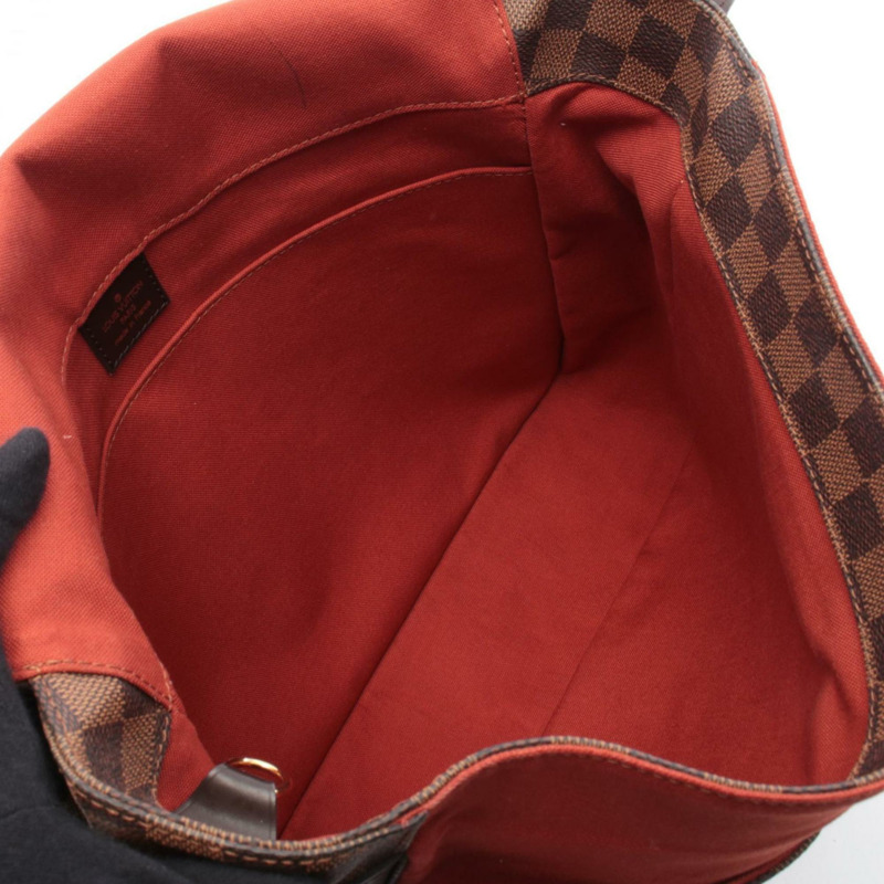 路易威登 Bastille 單肩包/手提包,塗層帆布,皮革,Damier 棋盤格紋,男女通用,棕色,N45258-2