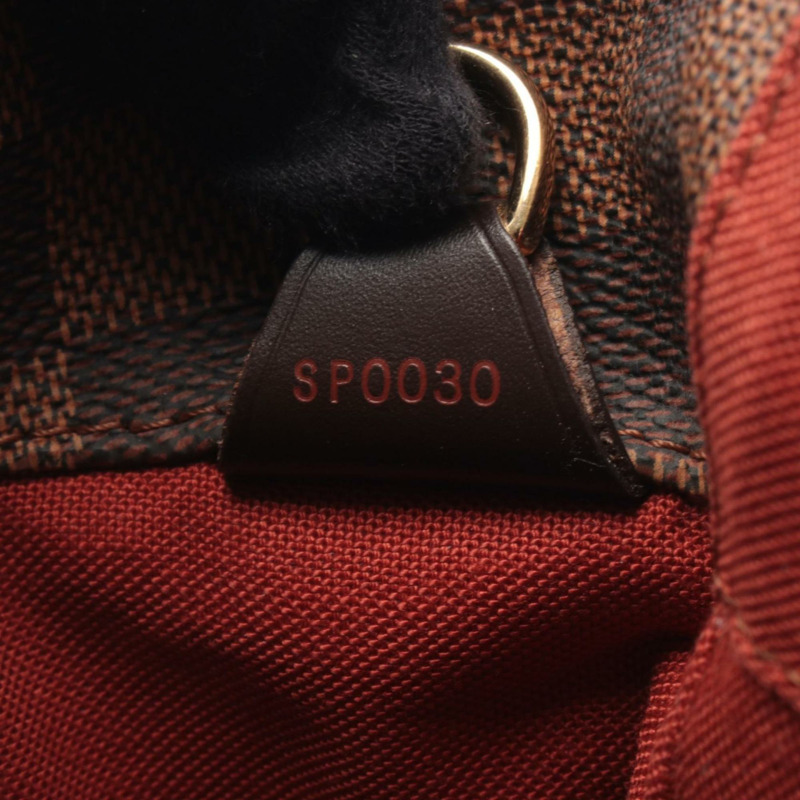 路易威登 Bastille 單肩包/手提包,塗層帆布,皮革,Damier 棋盤格紋,男女通用,棕色,N45258-6