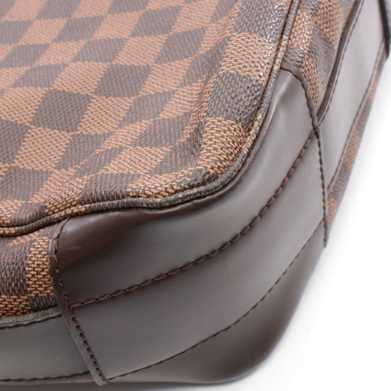路易威登 Bastille 單肩包/手提包,塗層帆布,皮革,Damier 棋盤格紋,男女通用,棕色,N45258-10