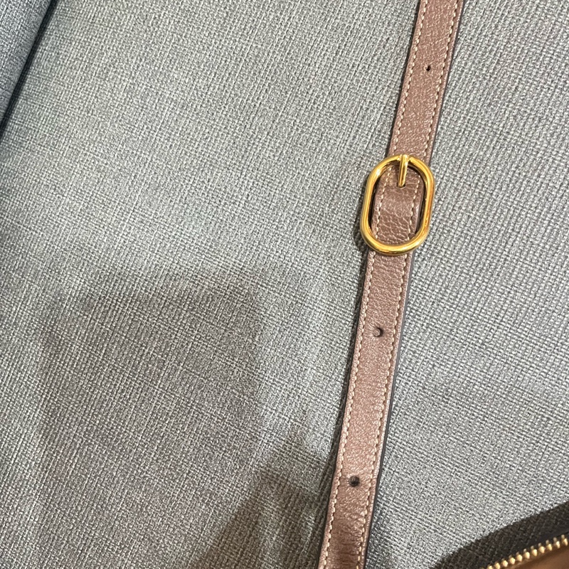 Gucci 的經典 Ophidia GG Supreme 迷你相機包(烏木色)-25