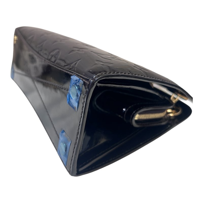 ＬＶ壓紋漆亮皮肩背包-3