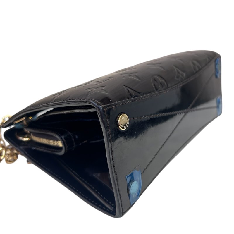 ＬＶ壓紋漆亮皮肩背包-4