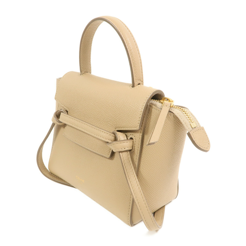 CELINE 牛皮皮革Pico Belt Bag金扣手挽肩背兩用袋-2