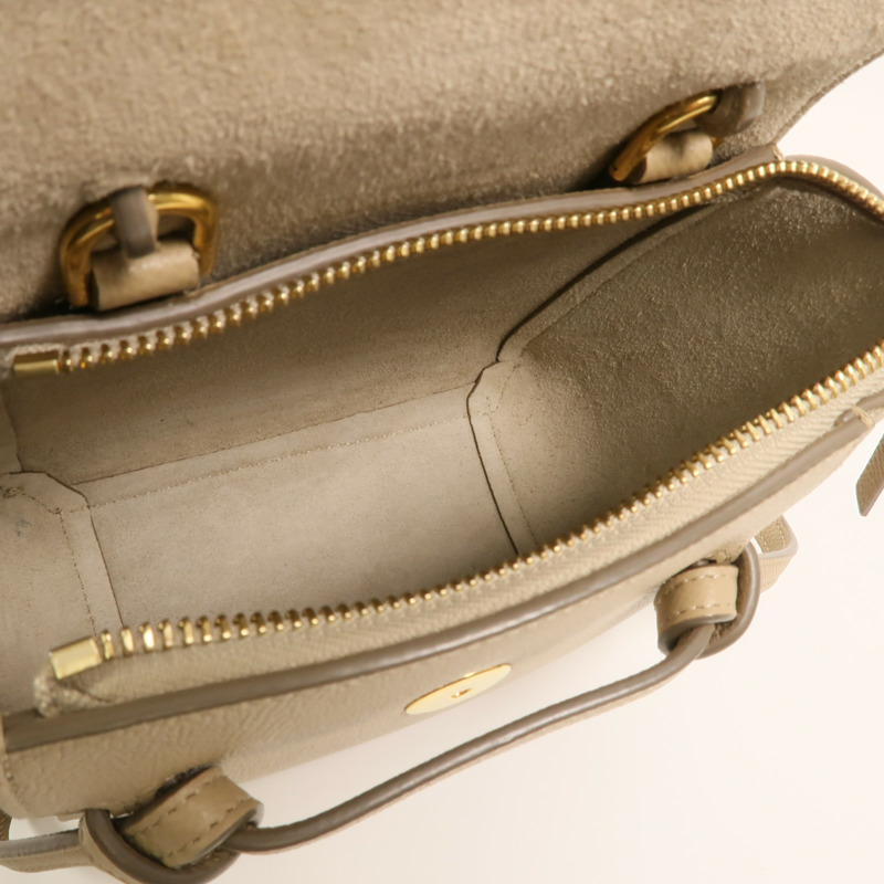 CELINE 牛皮皮革Pico Belt Bag金扣手挽肩背兩用袋-4