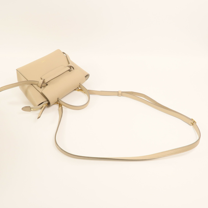 CELINE 牛皮皮革Pico Belt Bag金扣手挽肩背兩用袋-7