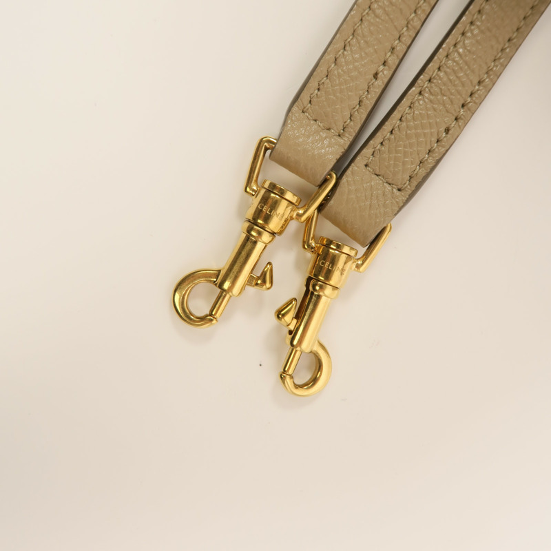 CELINE 牛皮皮革Pico Belt Bag金扣手挽肩背兩用袋-8