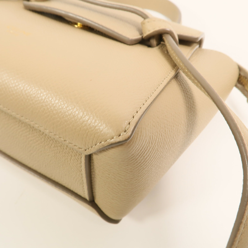 CELINE 牛皮皮革Pico Belt Bag金扣手挽肩背兩用袋-10