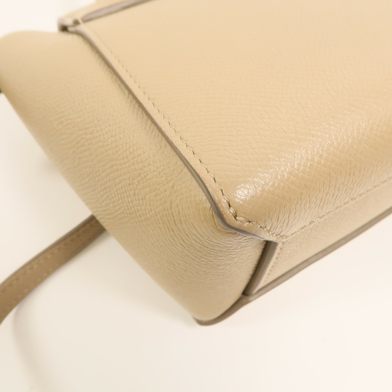 CELINE 牛皮皮革Pico Belt Bag金扣手挽肩背兩用袋-13