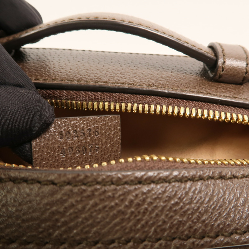 GUCCI 塗層帆布Ophidia GG Mini金扣鏈帶手挽肩背兩用袋-6