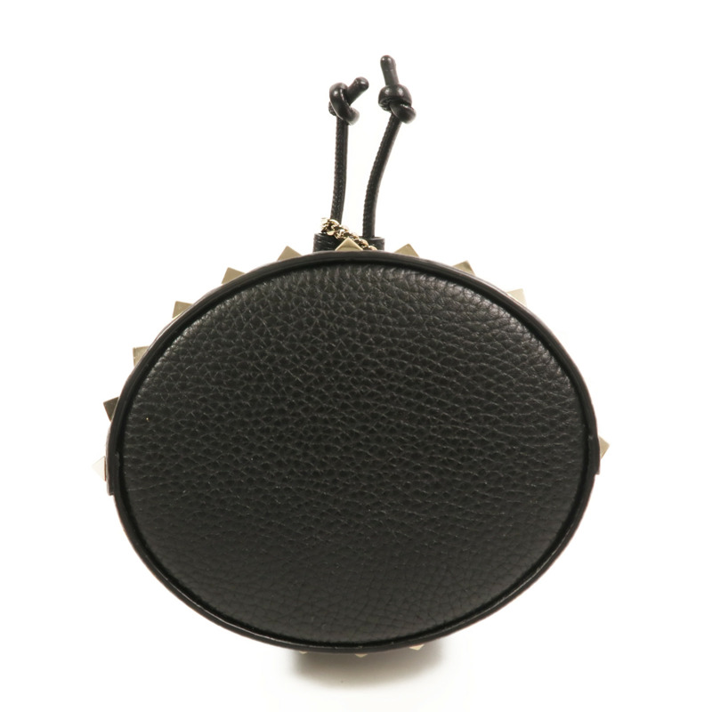 Valentino 牛皮皮革Chain Bucket Bag金扣鏈帶肩背袋-3