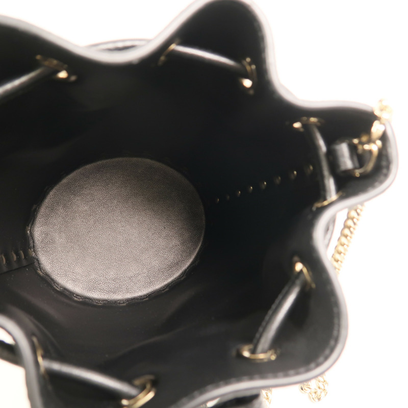 Valentino 牛皮皮革Chain Bucket Bag金扣鏈帶肩背袋-4