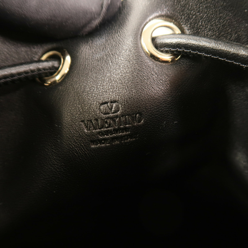 Valentino 牛皮皮革Chain Bucket Bag金扣鏈帶肩背袋-5