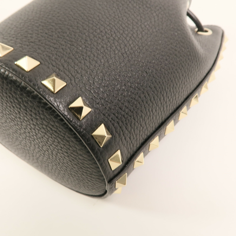 Valentino 牛皮皮革Chain Bucket Bag金扣鏈帶肩背袋-10