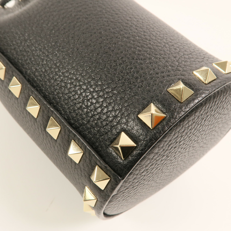Valentino 牛皮皮革Chain Bucket Bag金扣鏈帶肩背袋-11