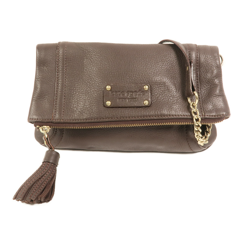 Kate Spade 牛皮皮革Shoulder Bag金扣鏈帶肩背袋-0