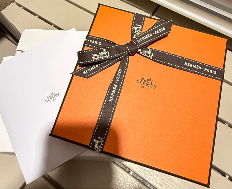 Hermès愛馬仕 Mises et Relances Desk迷你置物盤 烏木色/淺黃褐色-5