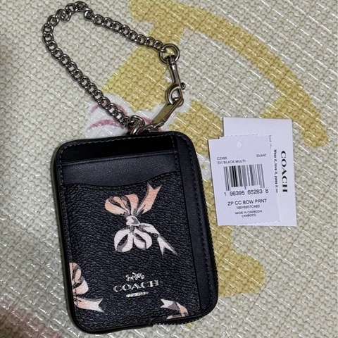 COACH蝴蝶結🎀卡包/零錢包