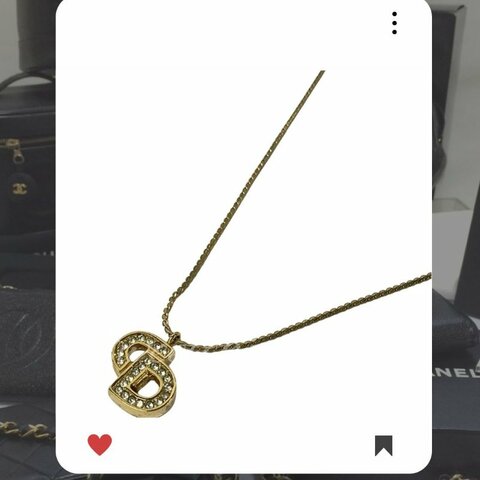 🛍️🎁 26 🔥 2月新品上架💖新品上架 現貨 🔥💖 ✨Christian Christian Dior Necklace Dior 金色CD閃石頸鏈 Dior 頸鏈