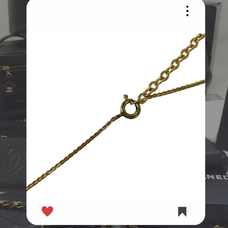 🛍️🎁 26 🔥 2月新品上架💖新品上架 現貨 🔥💖 ✨Christian Christian Dior Necklace Dior 金色CD閃石頸鏈 Dior 頸鏈-3