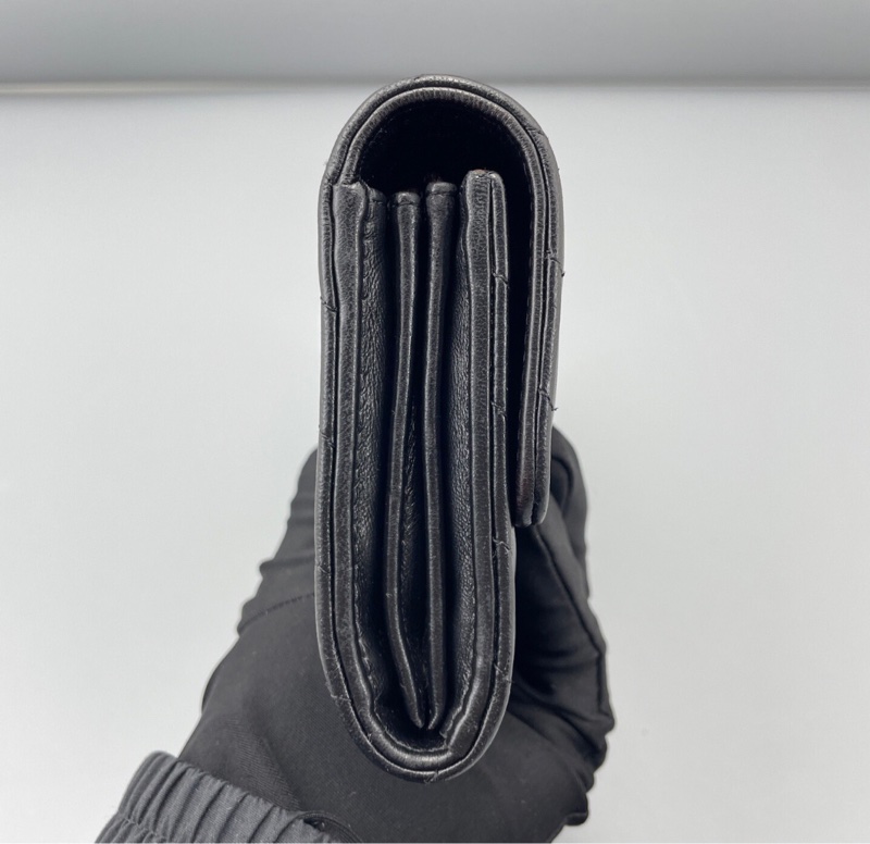 【一包兩用✨性價比極高❤️全網最低價】Chanel CF長款錢包V紋黑銀-3