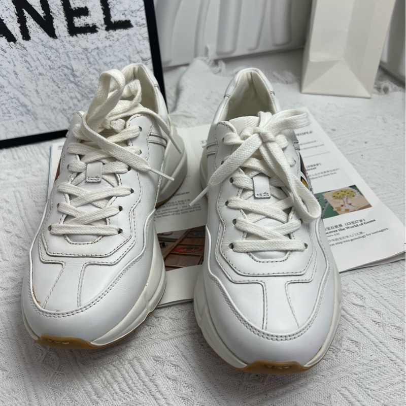 99新Gucci古馳 Rhyton World wide 輕便舒適低幫老爹鞋 36碼-1