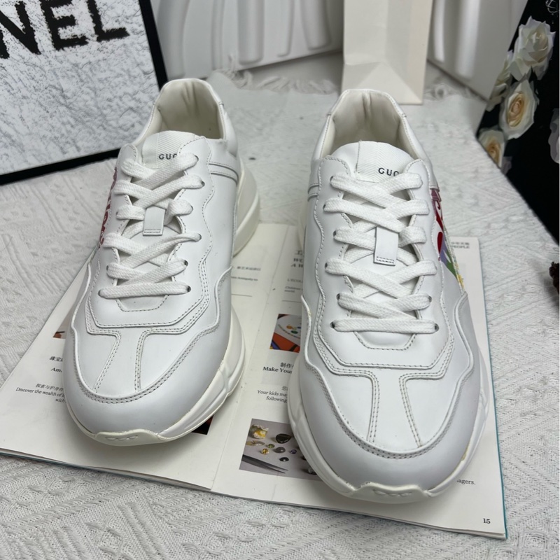 99新Gucci/古馳Rhyton彩色圖案低幫老爹鞋,尺碼40.5-1