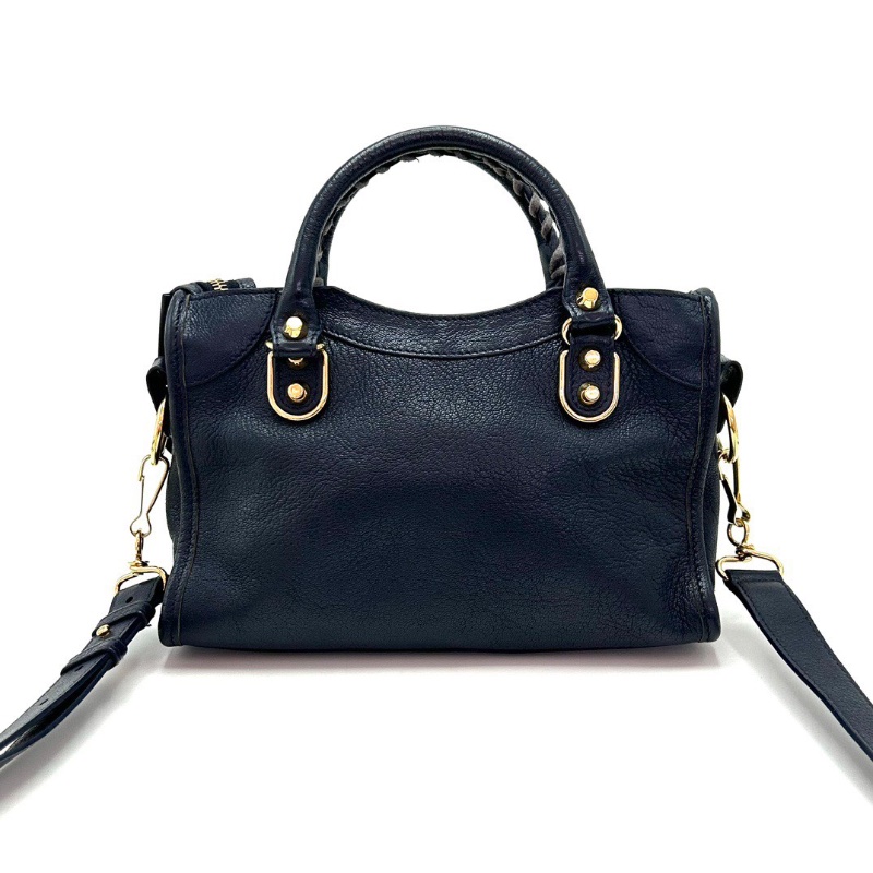 BALENCIAGA藍金mini斜背機車包23*16*6 98新配件塵袋鏡子-5