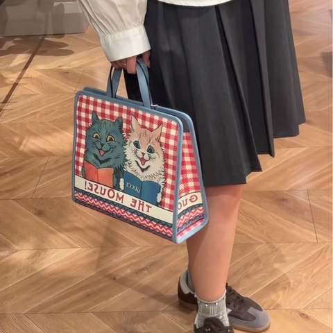 【太可愛辣😍愛貓人士必選🐱❤️】Gucci可愛貓貓托特包