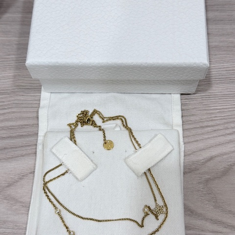 🌟Dior 雙層疊戴項鍊Petit CD 雙項鍊