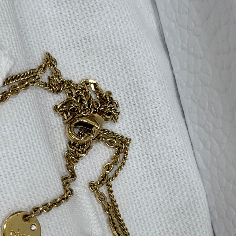 🌟Dior 雙層疊戴項鍊Petit CD 雙項鍊-4