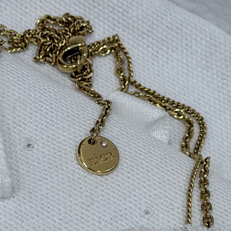 🌟Dior 雙層疊戴項鍊Petit CD 雙項鍊-9