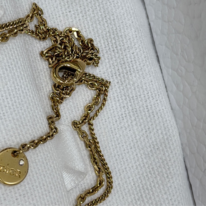 🌟Dior 雙層疊戴項鍊Petit CD 雙項鍊-10