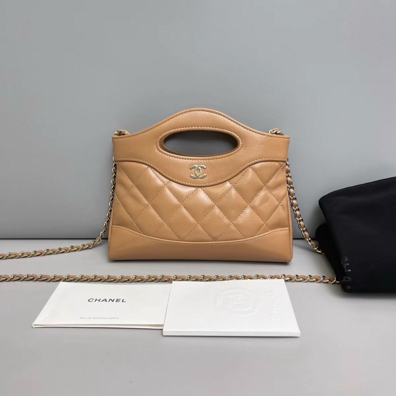 Chanel香奈兒 31bag nano奶茶色包-0