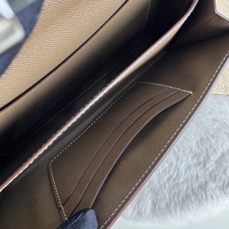 【大全套有購證❗️超新款✨全網最低價】Hermes新款 Charniere To Go 大象灰 銀扣 手拿｜肩背包 k刻-8