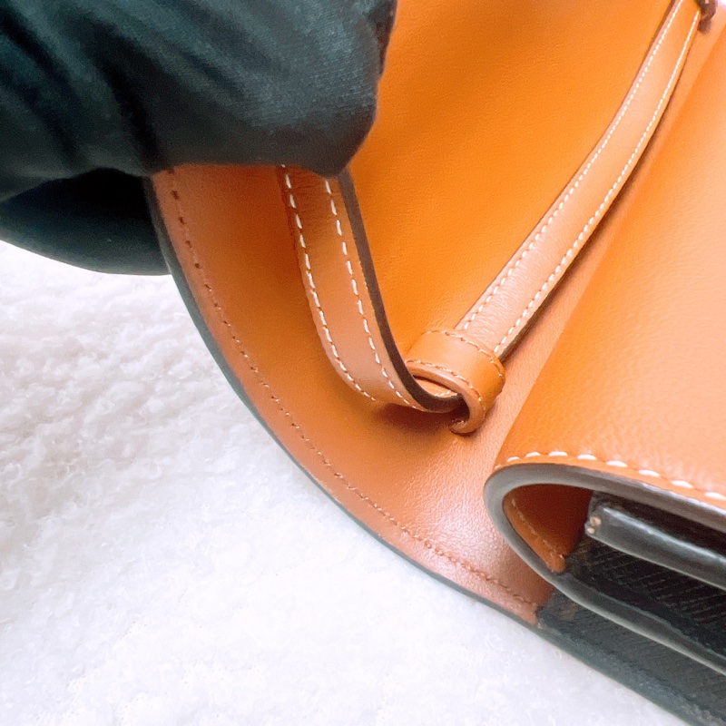 Celine wallet on strap woc 啡色老花斜挎包-12