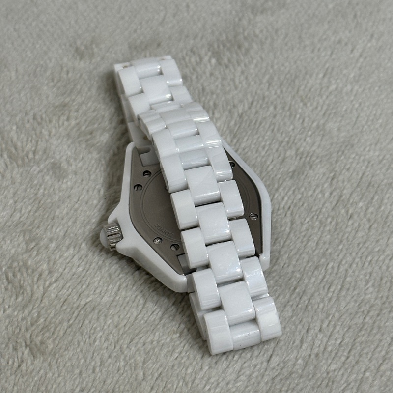 Chanel 白色J12 12點鑽 33mm-9
