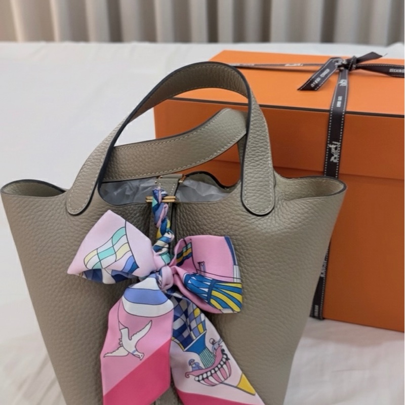 Hermes 愛馬仕菜籃 PicotinP18・S2風衣灰-6