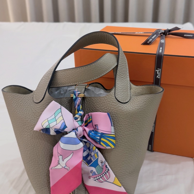 Hermes 愛馬仕菜籃 PicotinP18・S2風衣灰-3