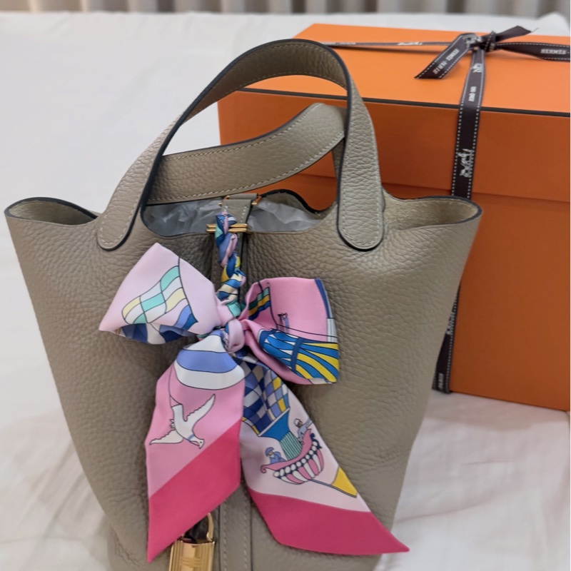 Hermes 愛馬仕菜籃 PicotinP18・S2風衣灰-4