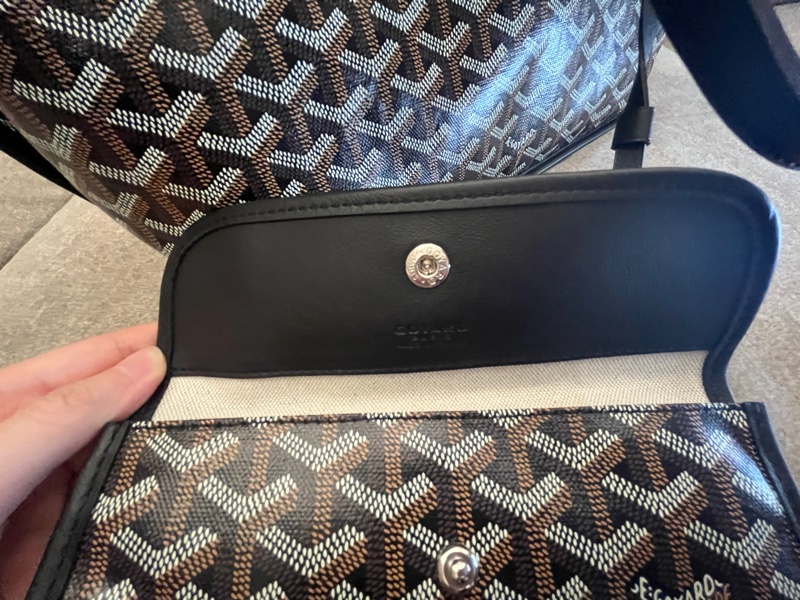 Goyard 戈雅 Anjou PM 中號 黑色 雙面 托特包-18