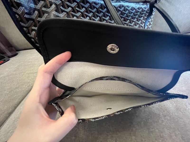 Goyard 戈雅 Anjou PM 中號 黑色 雙面 托特包-22