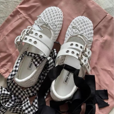 【95新 ✨ 全網最甜價！】Miu Miu 芭蕾舞鞋 38.5碼（下單前先詢問庫存❗️）